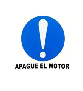 CALCOMANIA APAGUE MOTOR (SR2C)