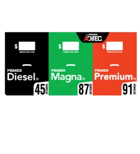 Caratula 3 productos DIESEL-MAGNA-PREMIUM Disp. Gilbarco (3096DMP91)