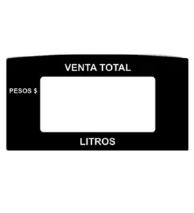 Caratula VENTA TOTAL NOM 2005 LEXAN Disp. Gilbarco (73057)